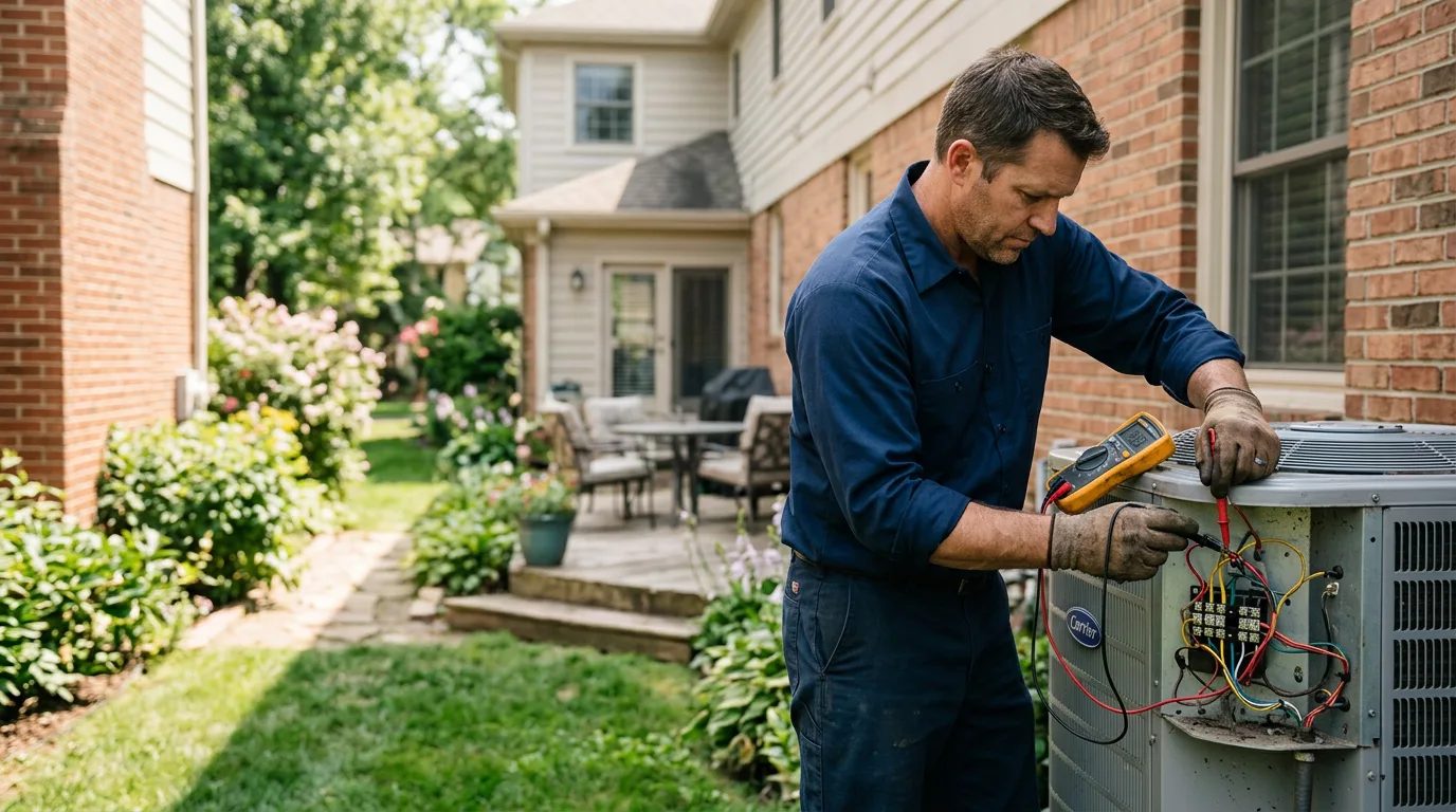 HVAC technician working near Sheboygan, WI